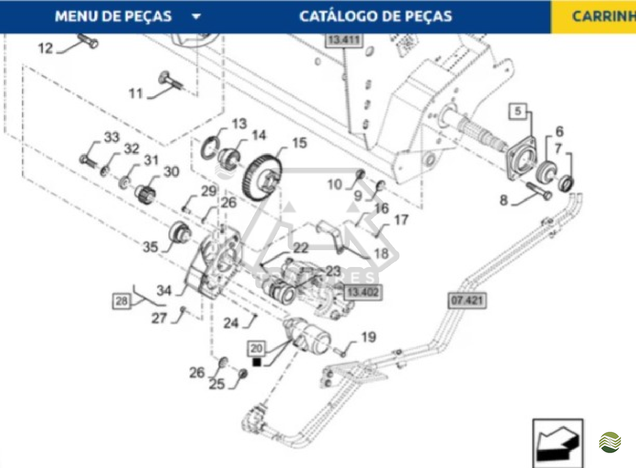 Motor hidráulico 84224646 cnh 